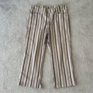Women’s Vintage Cotton Ginny Pin-striped Capris‎